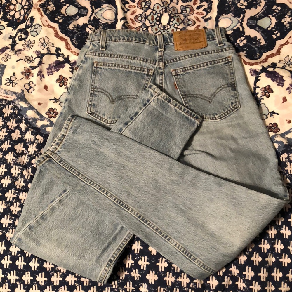 Levi mom jeans 950 relaxed fit tapered leg 7 Long